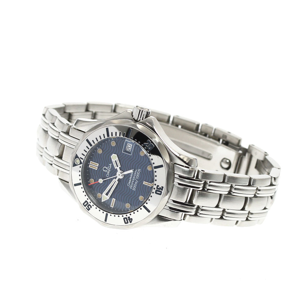 OMEGA Seamaster300 2582.80 Date Navy Dial Quartz Watch_905270
