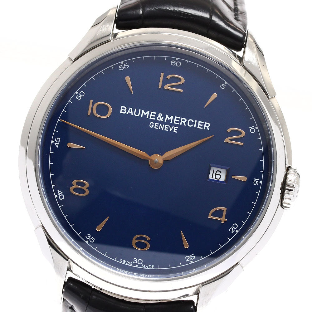 Baume & Mercier Clifton MOA10420 Date blue Dial Quartz Men's Watch_905277