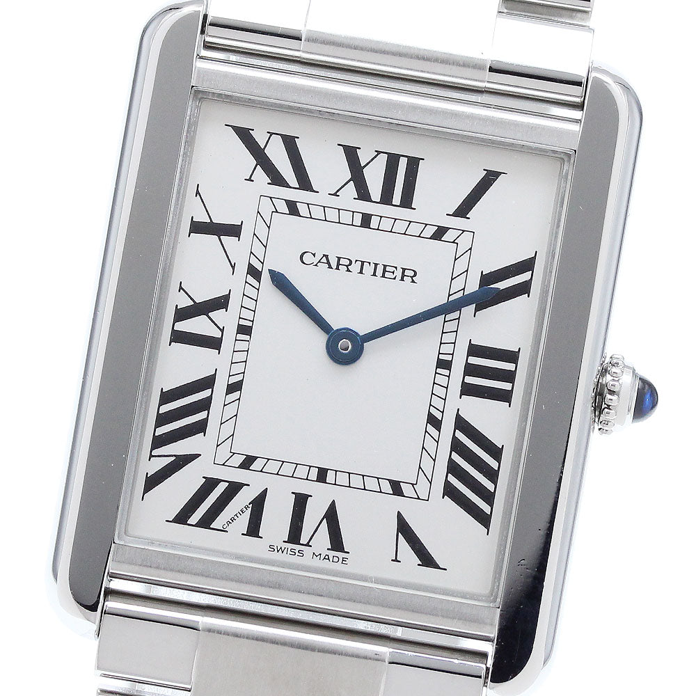 CARTIER Tank solo Silver Dial Quartz Men's Watch_905312