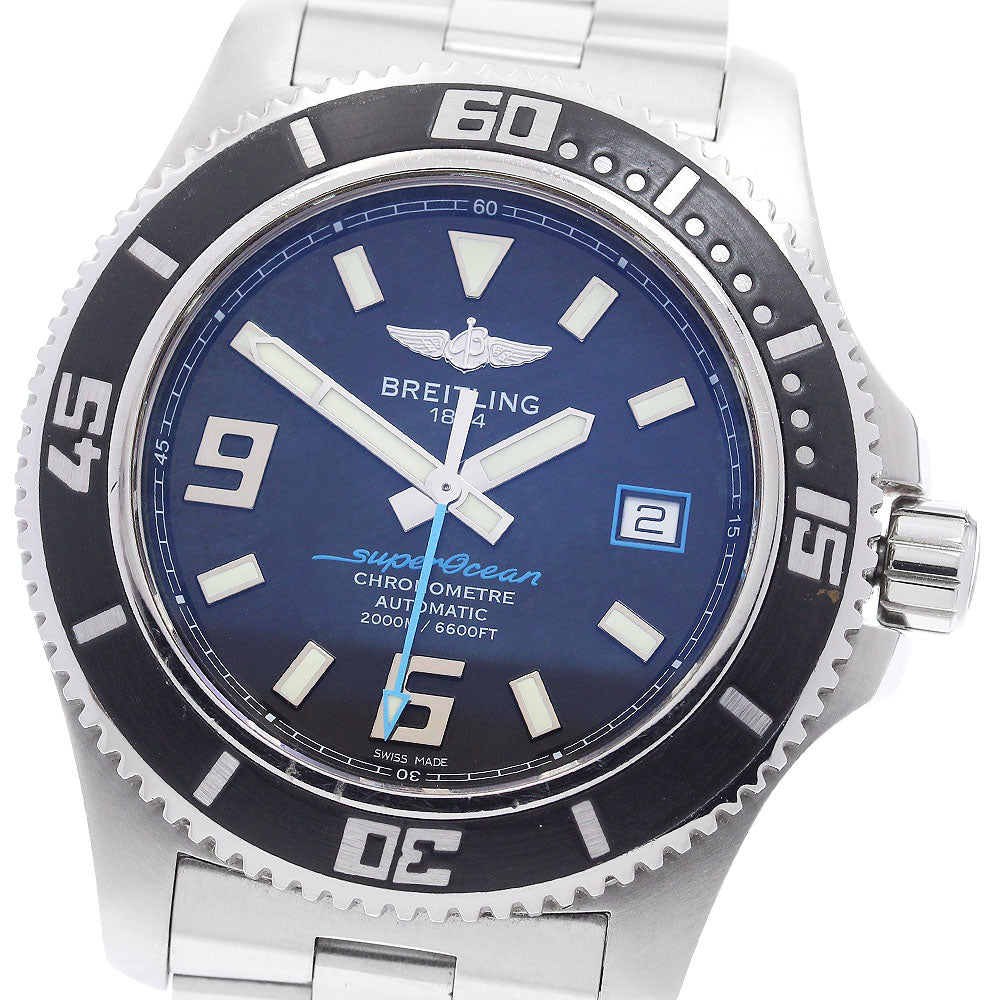 BREITLING Super Ocean 44 A17391 Date Black Dial Automatic Men's Watch_905315