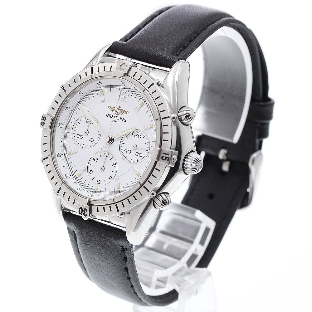 BREITLING Chrono cockpit A30011 white Dial Automatic Boy's Watch_905319