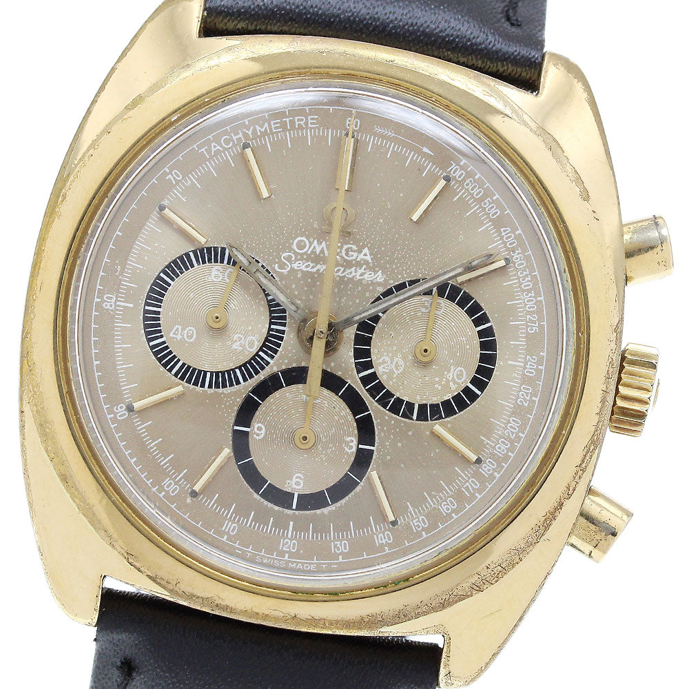 OMEGA Seamaster 145.029 Chronograph Cal.861 gold Dial Hand Winding Men's_905339