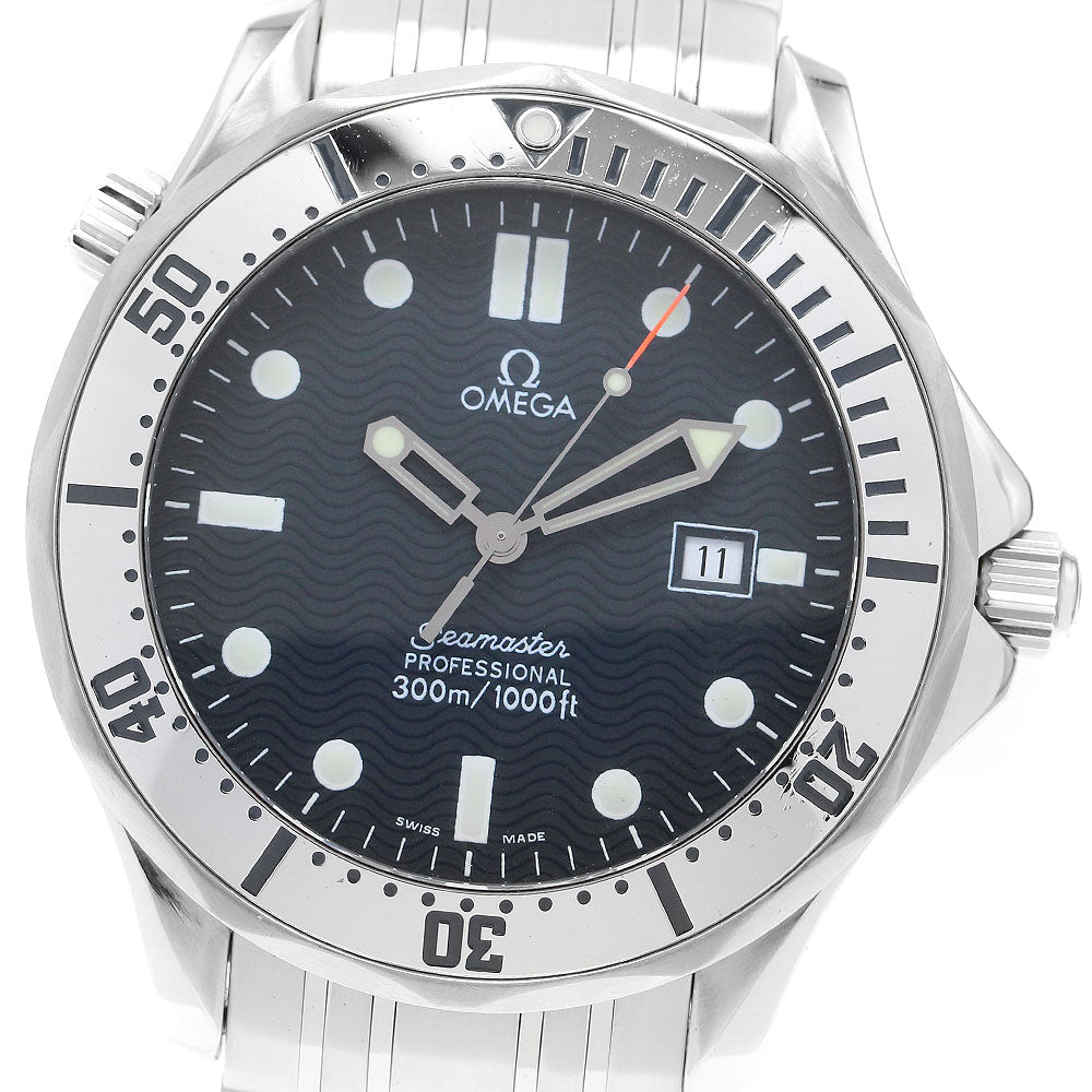 OMEGA Seamaster300 Professional 2542.80 Date Navy Dial Quartz Men's Watch_905350