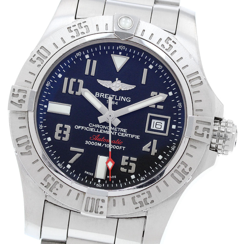 BREITLING Avenger 2 Seawolf A17331 Date black Dial Automatic Men's Watch_905363