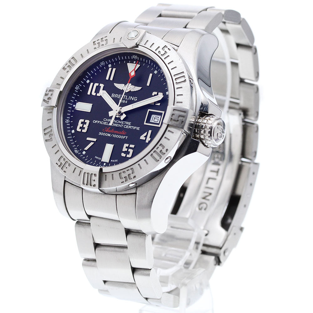 BREITLING Avenger 2 Seawolf A17331 Date black Dial Automatic Men's Watch_905363
