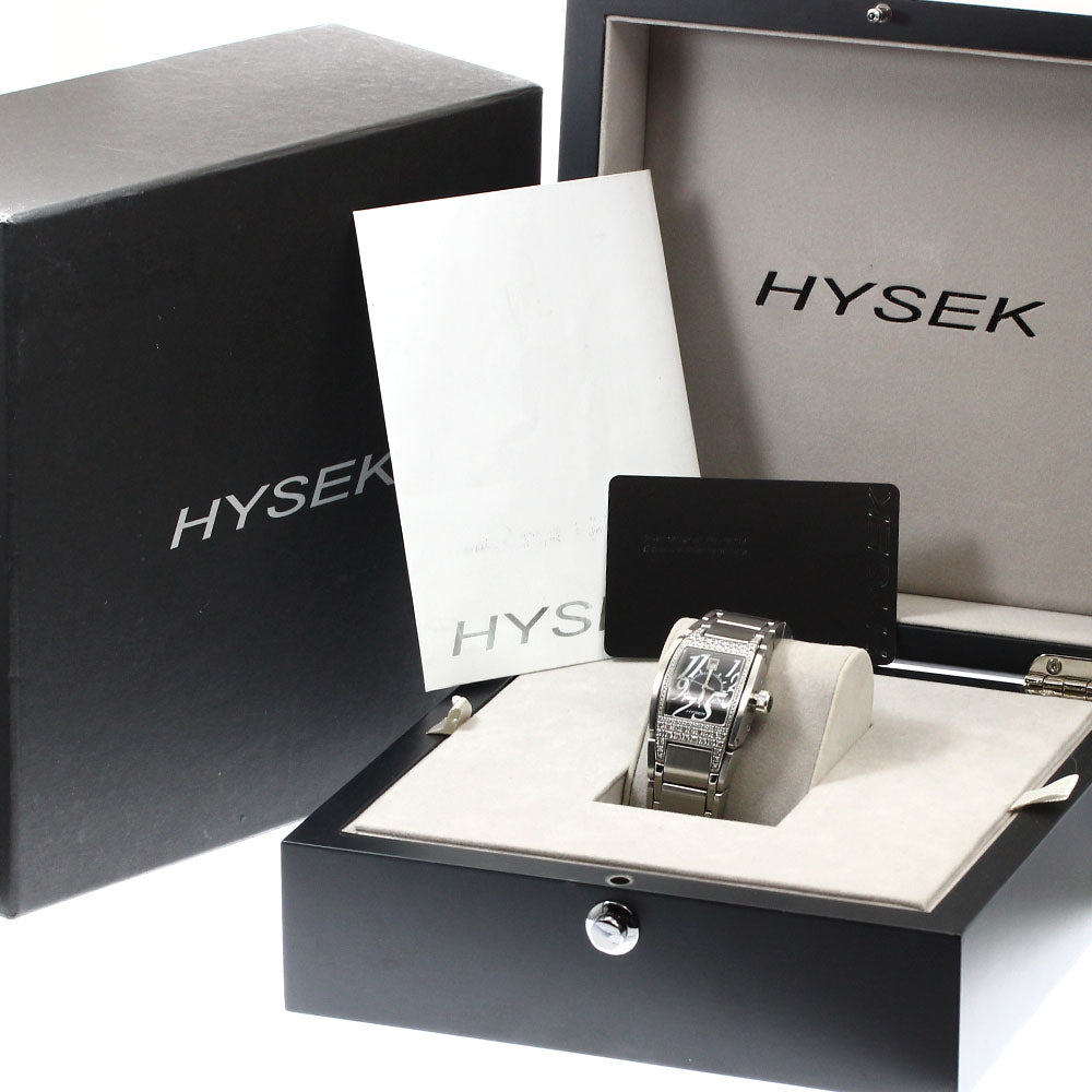 HYSEK V King VK2915A92 Diamond Bezel black Dial Auto quartz Men's Watch_905366