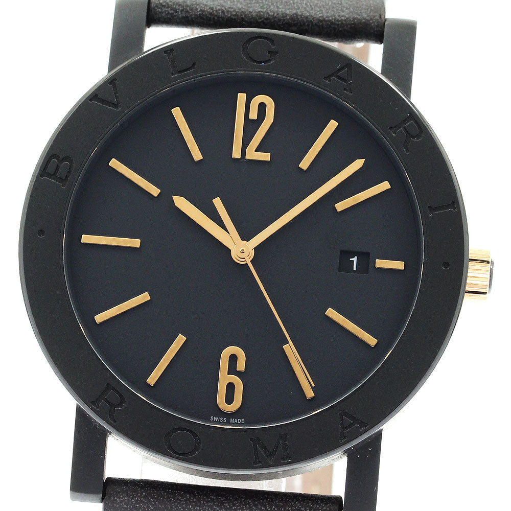 BVLGARI BVLGARIBVLGARI BB41S Date Black Dial Automatic Men's Watch_905369