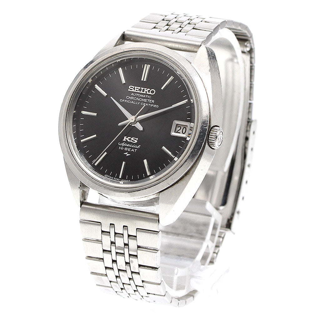 SEIKO King Seiko Special 5245-6000 Date black Dial Automatic Men's Watch_905460