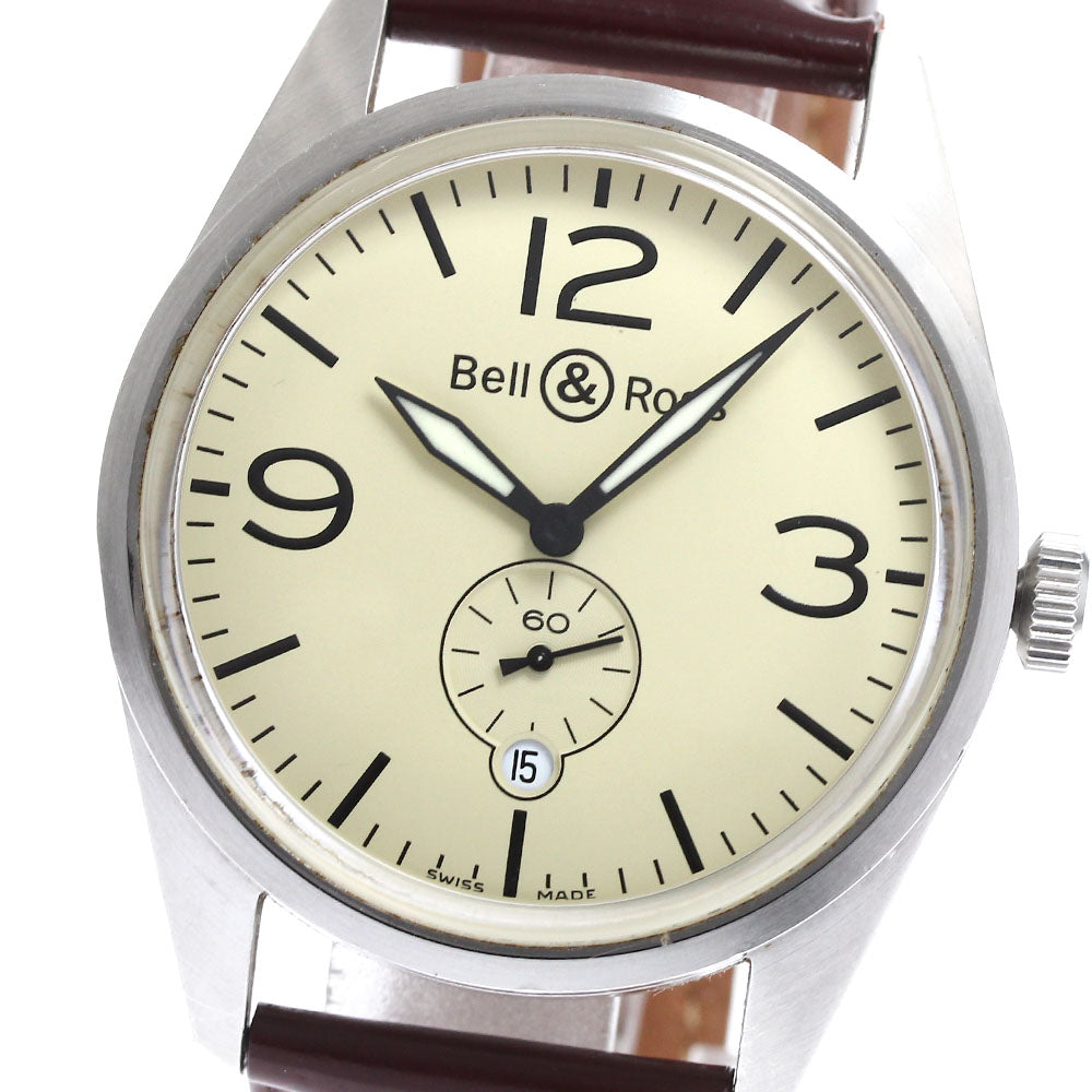 Bell＆Ross vintage BR123-95 Small Second Date beige Dial Automatic Men's_905463