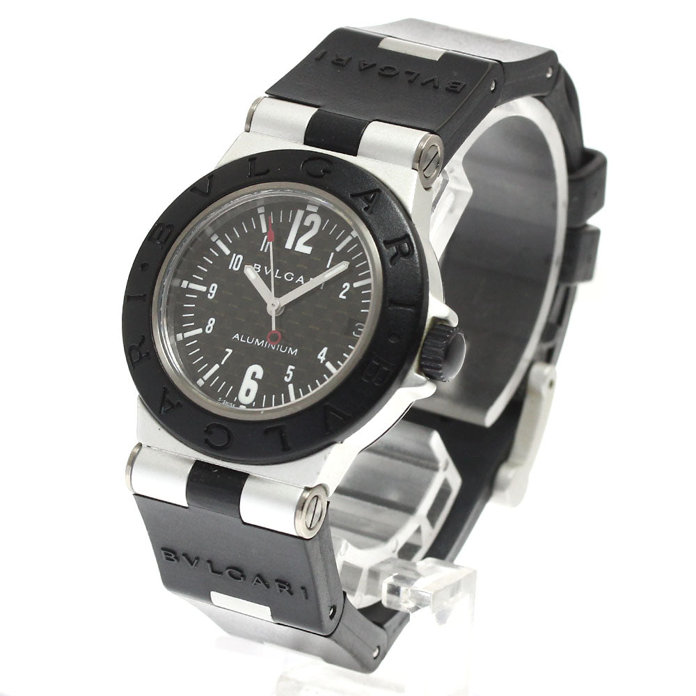 BVLGARI aluminum AL32TA Date black Dial Quartz Boy's Watch_905464