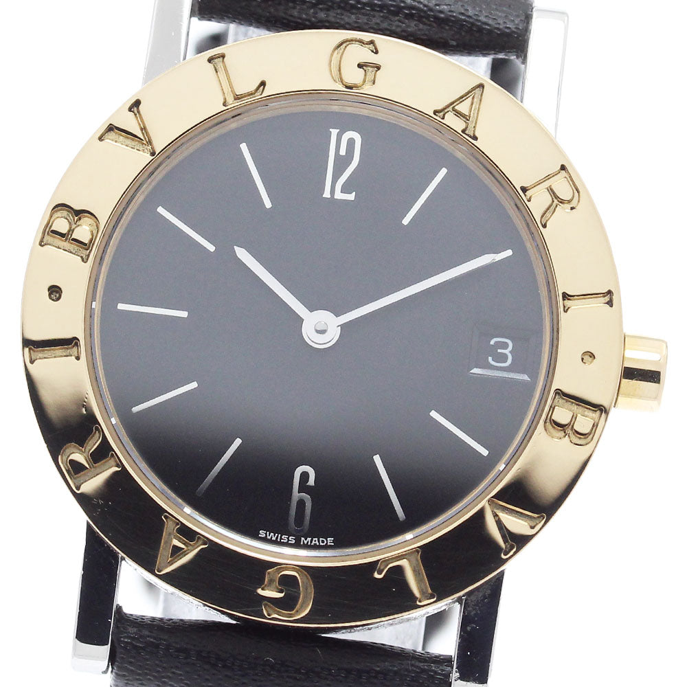 BVLGARI BVLGARIBVLGARI BB30SGL YG bezel date black Dial Quartz Boy's_905465