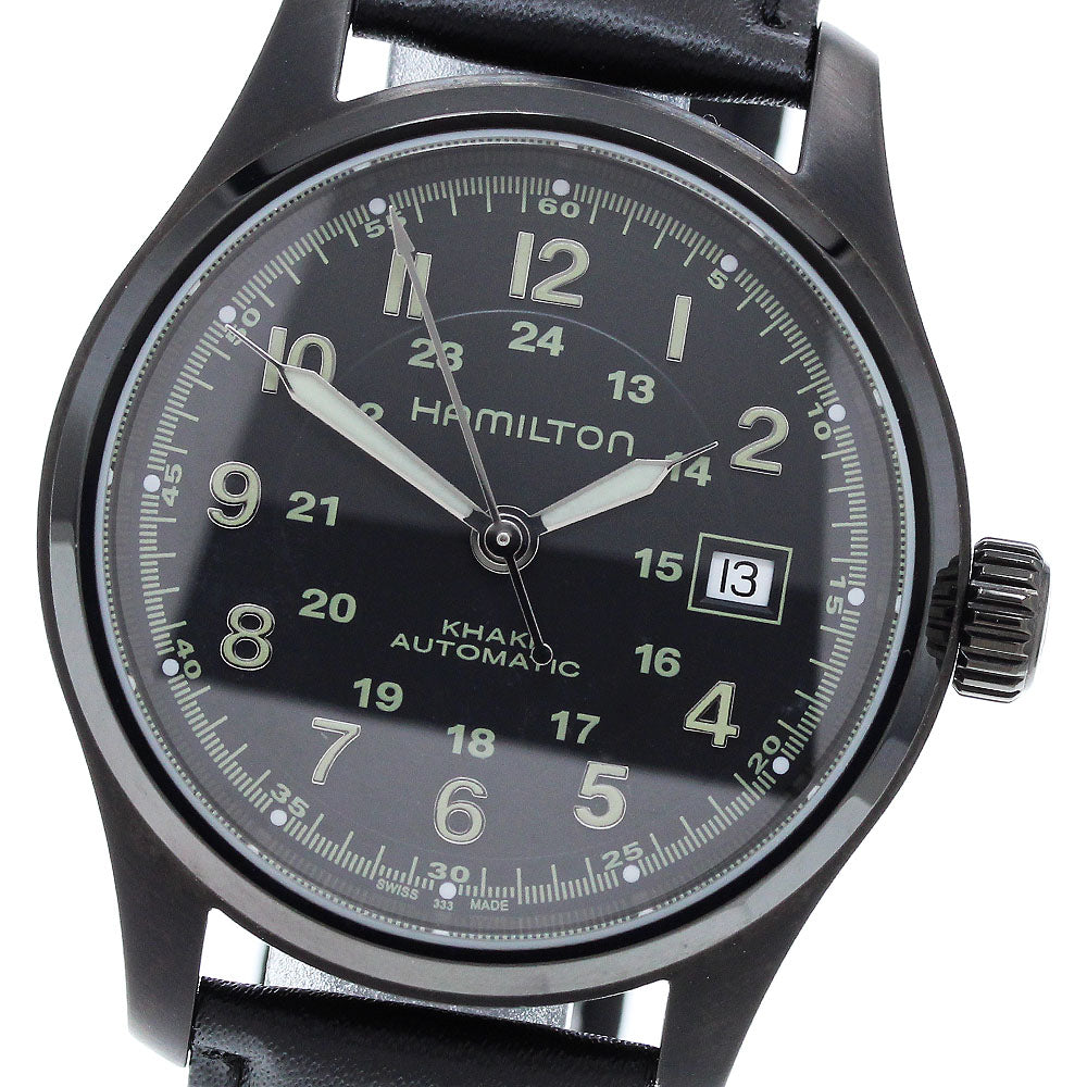 HAMILTON Khaki field H70585733/H705850 Black Dial Automatic Men's Watch_905466
