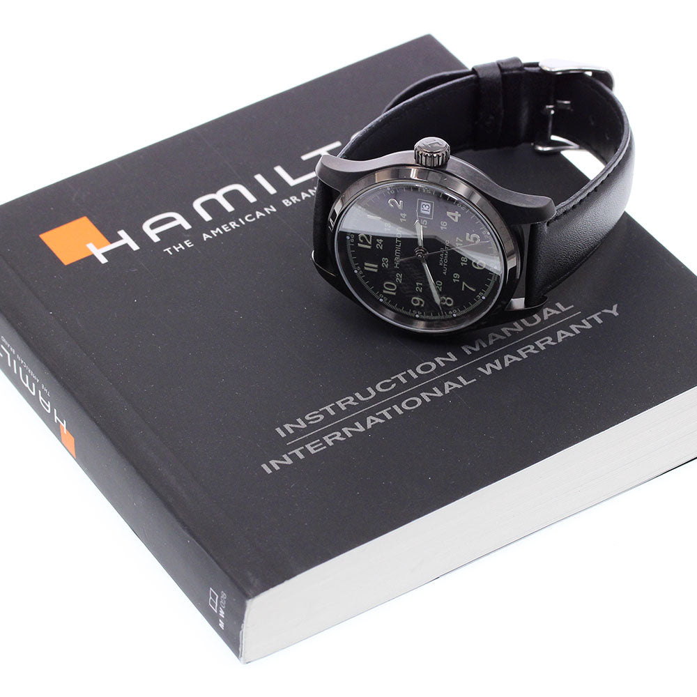 HAMILTON Khaki field H70585733/H705850 Black Dial Automatic Men's Watch_905466