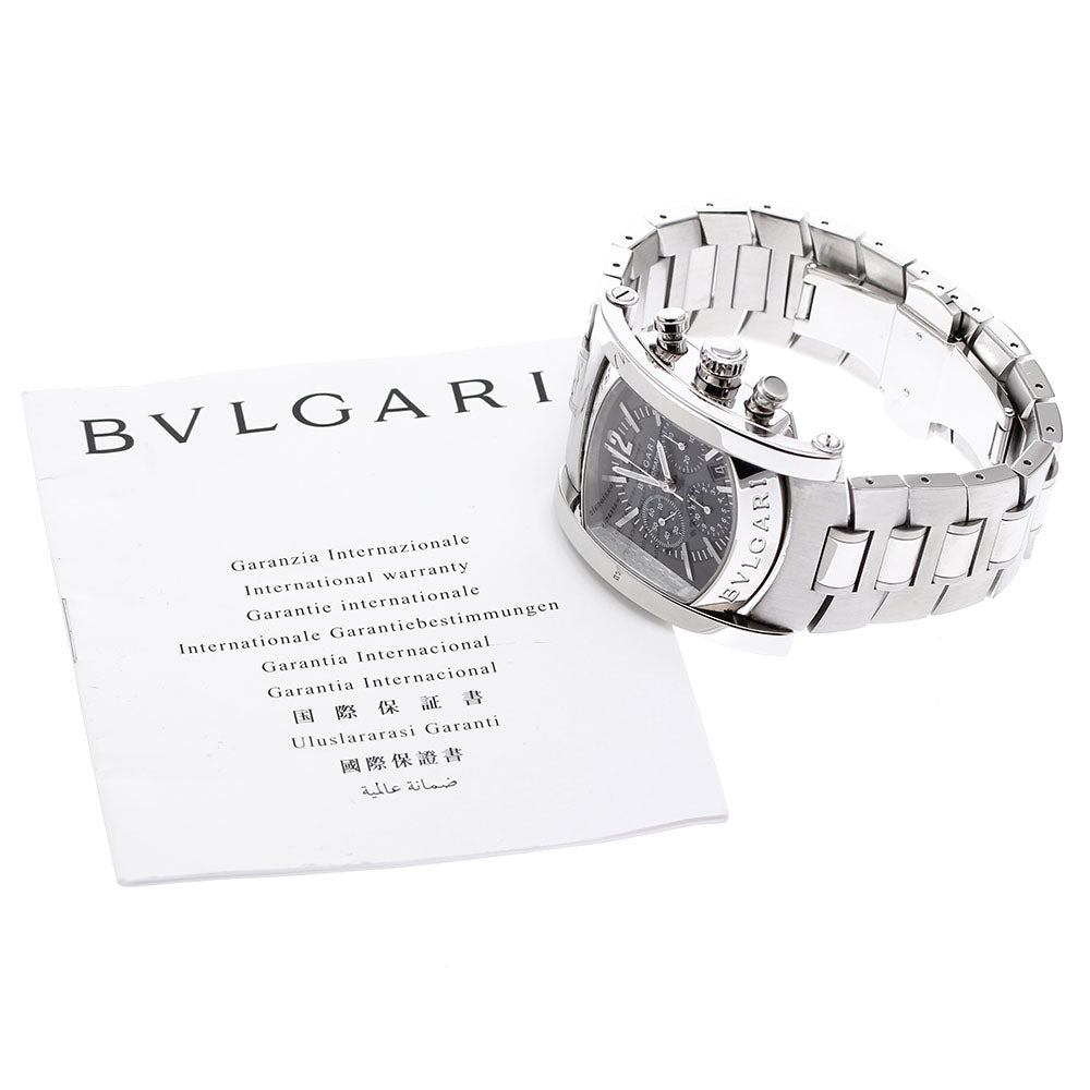 BVLGARI Assioma AA44SCH Chronograph Date Navy Dial Automatic Men's Watch_905475