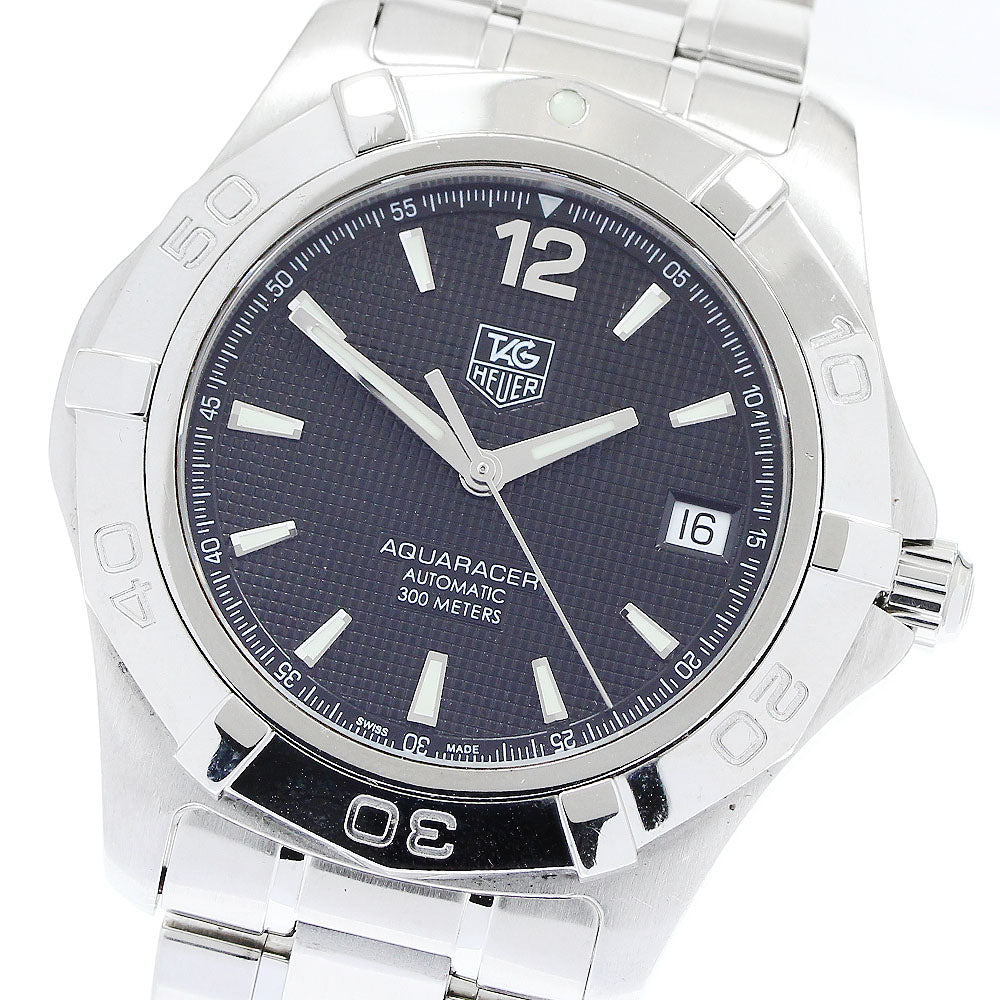TAG HEUER Aqua racer WAF2110 Date black Dial Automatic Men's Watch_905478