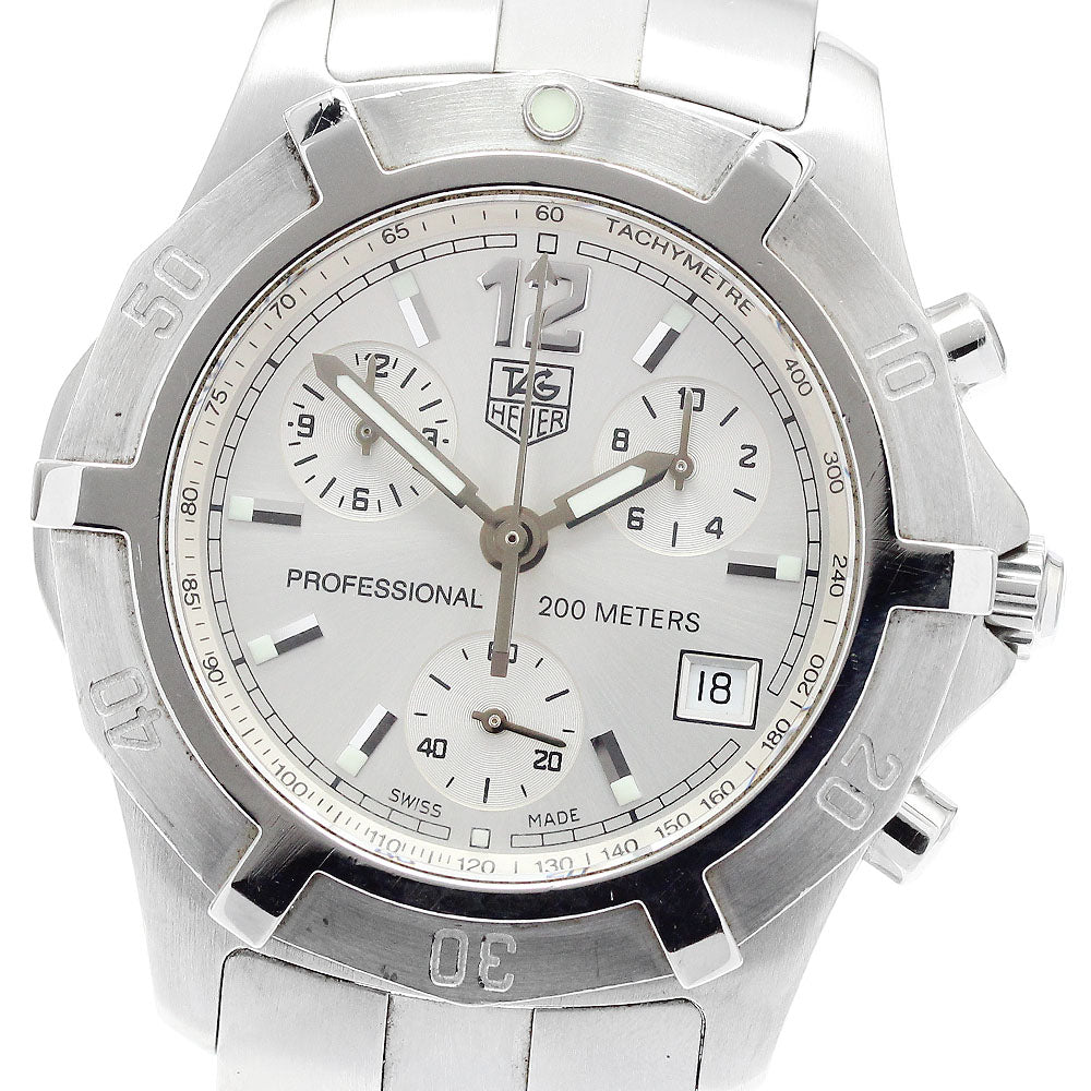TAG HEUER Exclusive CN1111 Date Chronograph Silver Dial Quartz Men's_905479