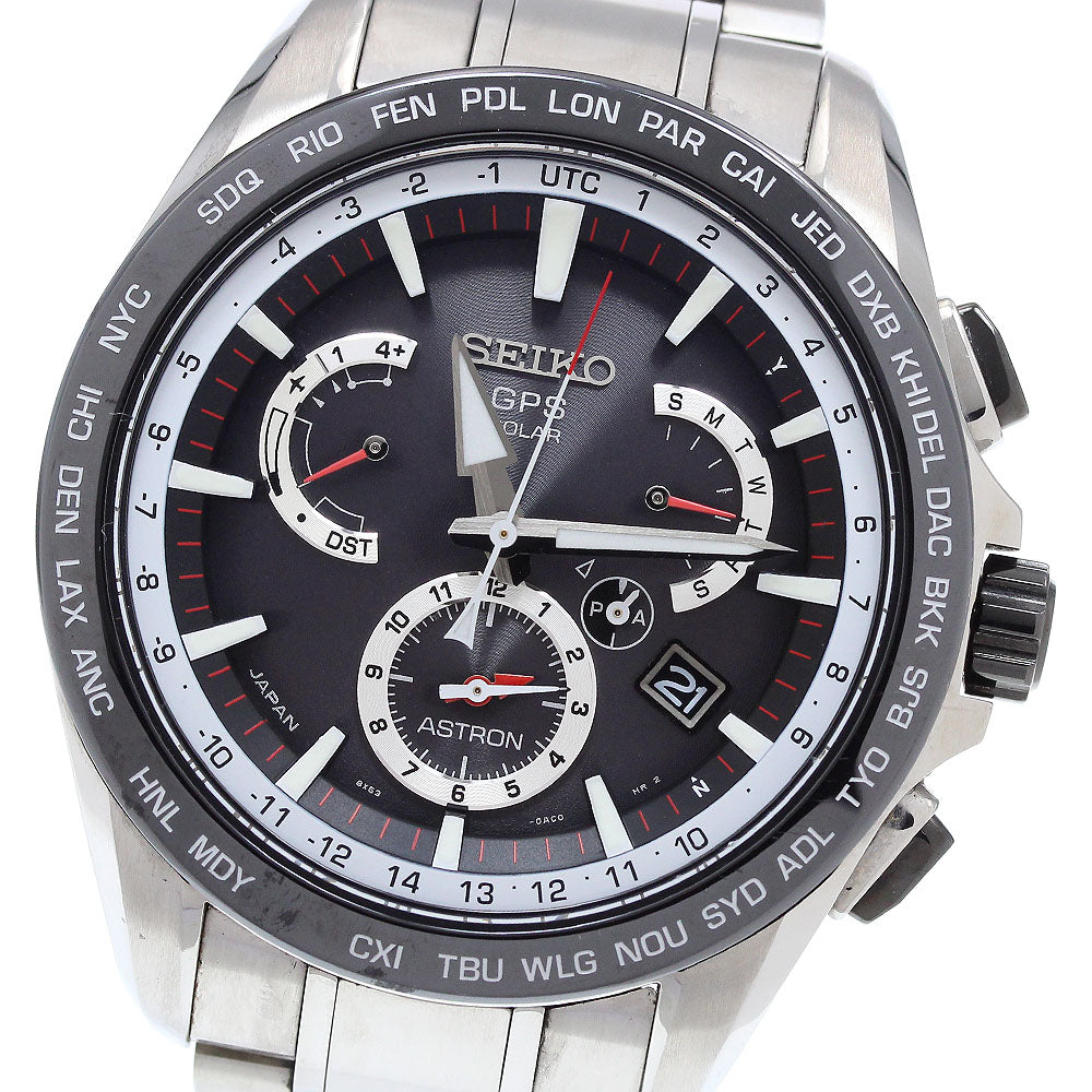 SEIKO Astron SBXB051/8X53-0AD0-2 Day date Solar Powered Radio Men's Watch_905484