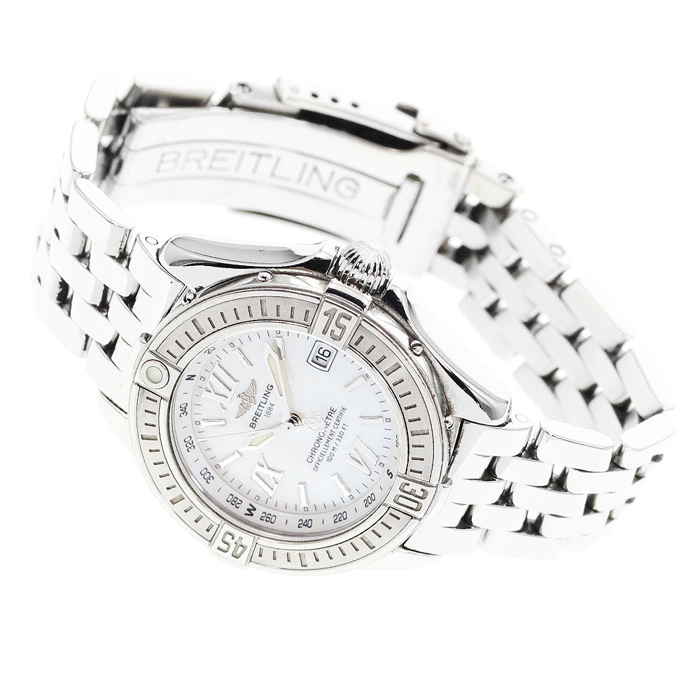 BREITLING Cockpit lady A71365 Date White shell Dial Quartz Ladies Watch_905509
