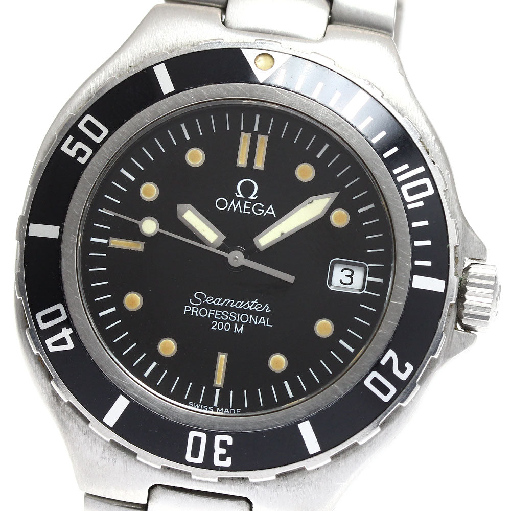 OMEGA Seamaster200 Date black Dial Quartz Men's Watch_905514