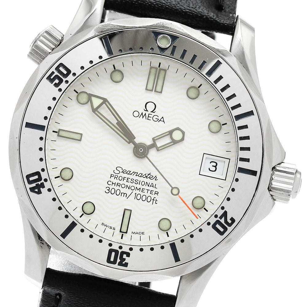 OMEGA Seamaster300 2552.20 Date white Dial Automatic Boy's Watch_905543