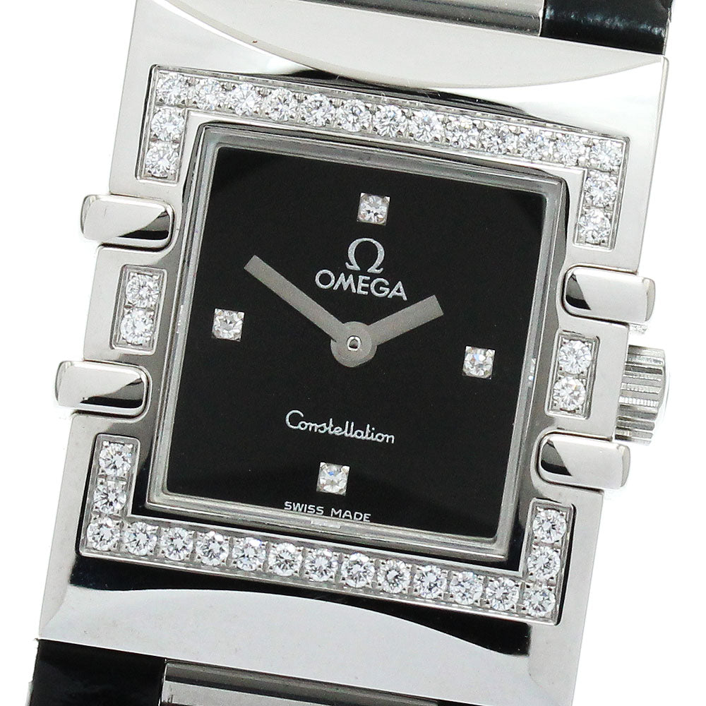 OMEGA Constellation Quadra 1835.46.51 Diamond Bezel Quartz Ladies Watch_905547