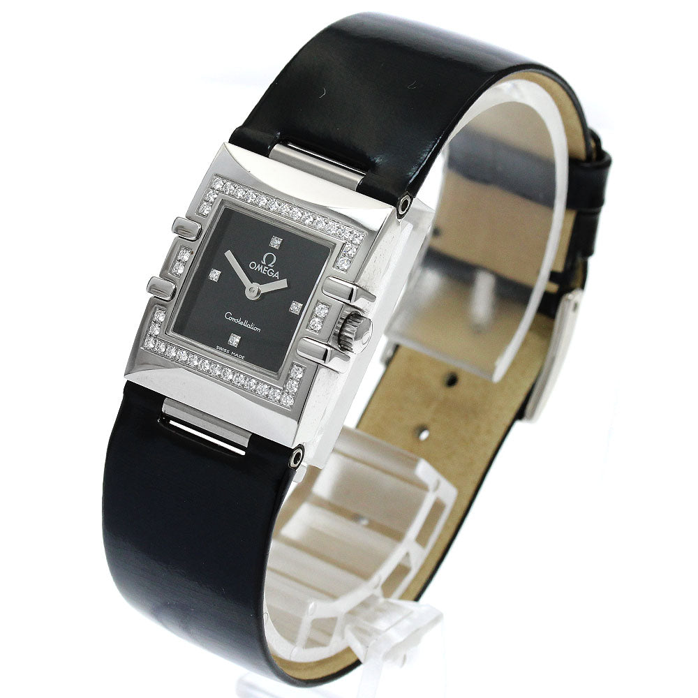 OMEGA Constellation Quadra 1835.46.51 Diamond Bezel Quartz Ladies Watch_905547