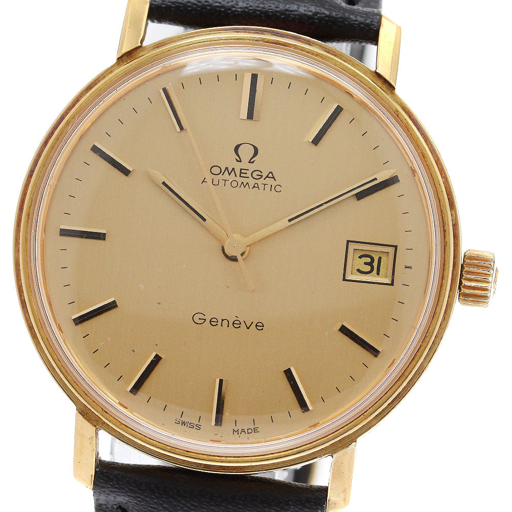OMEGA Geneve 166.763 Date Cal.1012 gold Dial Automatic Men's Watch_905560