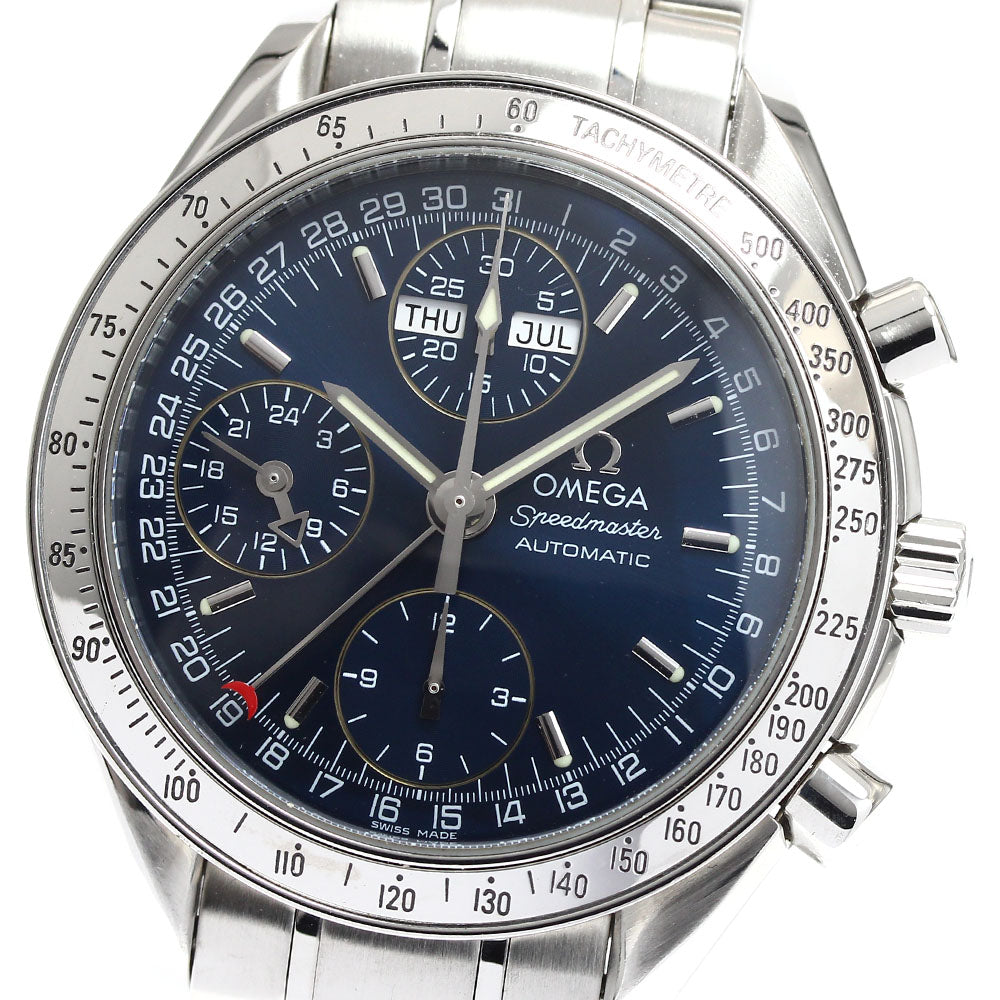 OMEGA Speedmaster 3523.80 Triple calendar chronograph Navy Dial AT Men's_905623