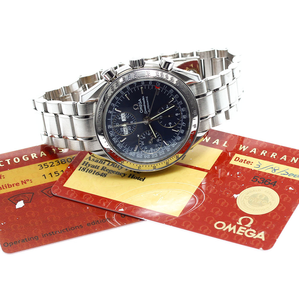OMEGA Speedmaster 3523.80 Triple calendar chronograph Navy Dial AT Men's_905623