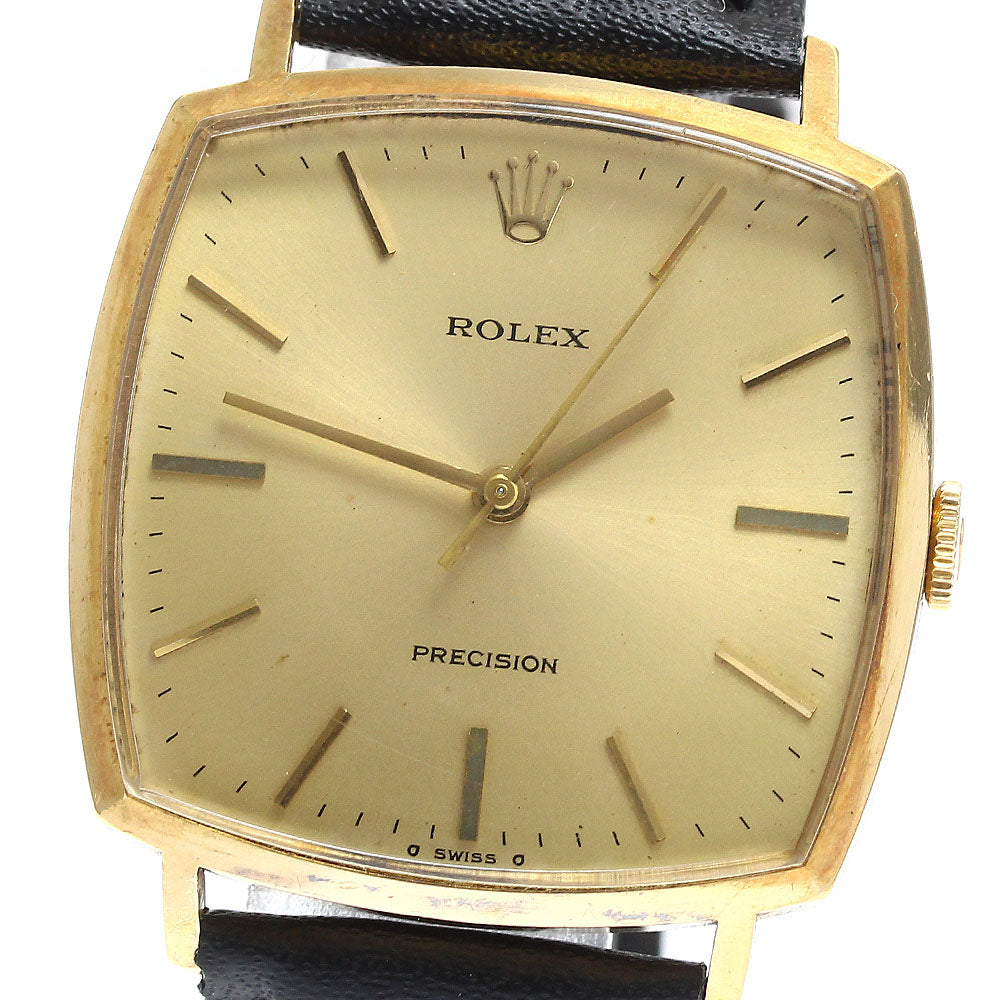 ROLEX Precision 3404 3 K18YG Cal.1225 gold Dial Hand Winding Men's Watch_905634