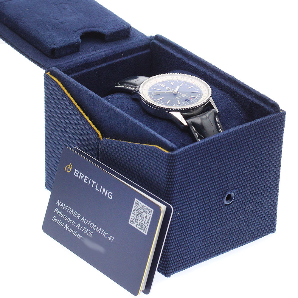 BREITLING Navitimer41 A17326 Date Navy Dial Automatic Men's Watch_905656