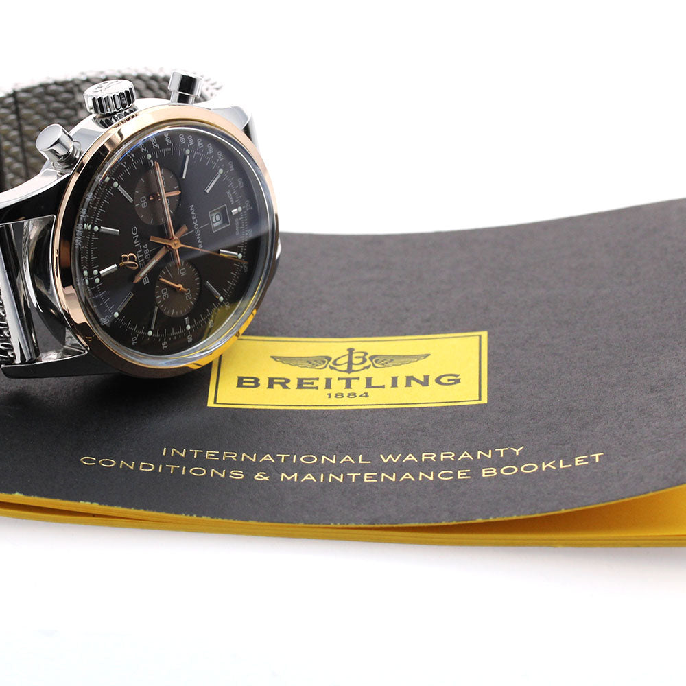 BREITLING Transocean U41310 Chronograph Brown Dial Automatic Men's Watch_905660