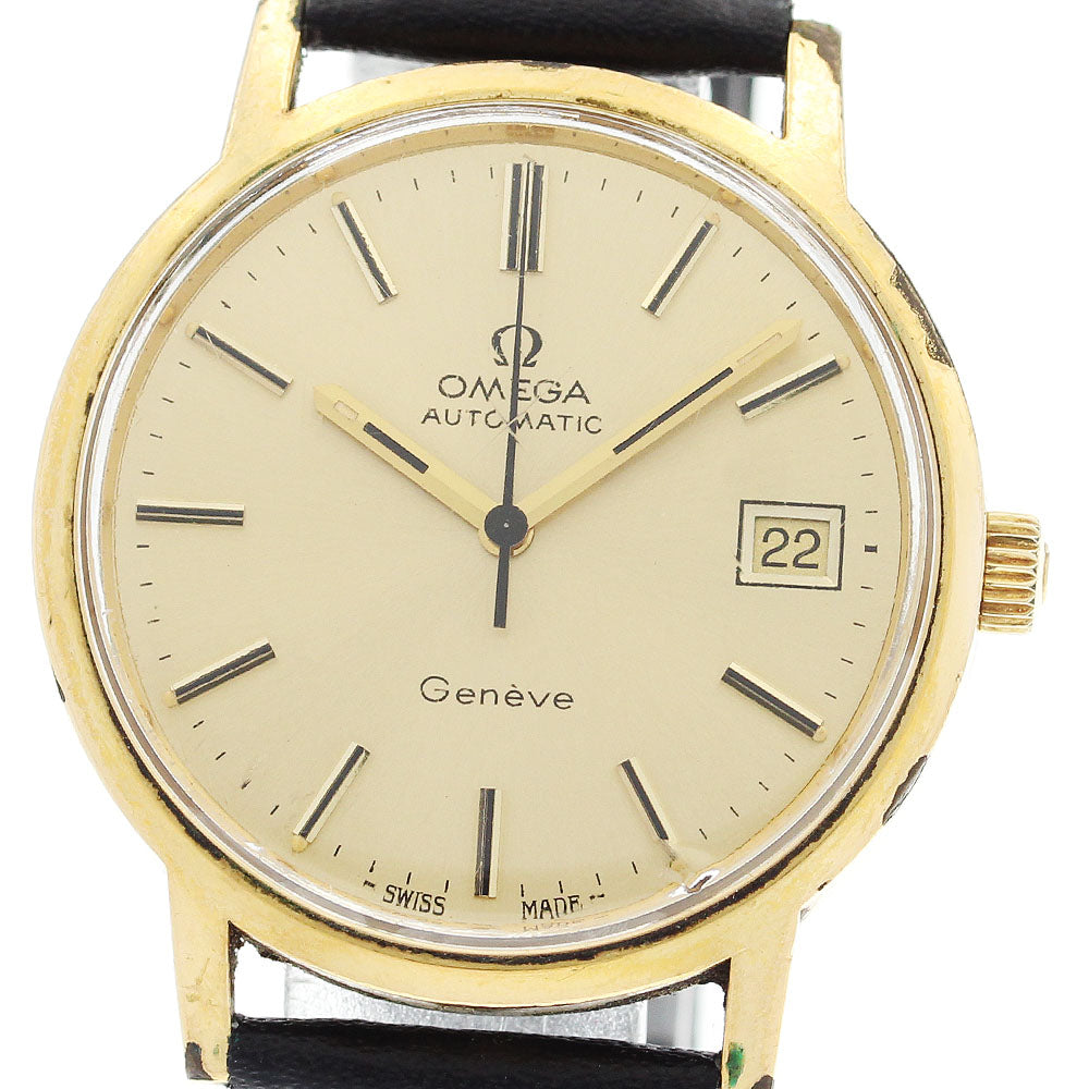 OMEGA Geneve 166.0163 Date Cal.1012 gold Dial Automatic Men's Watch_905670