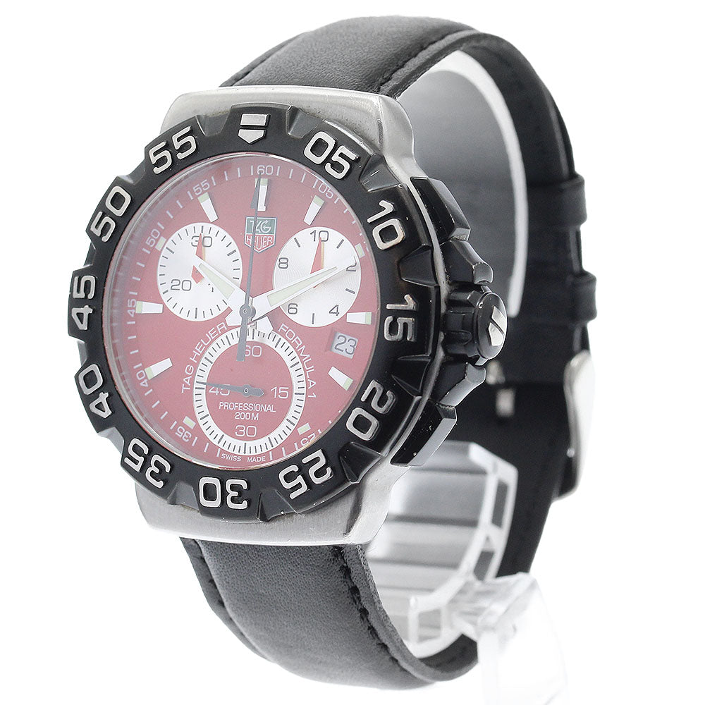 TAG HEUER Formula 1 CAH1112 Chronograph Red Dial Quartz Men's Watch_905673