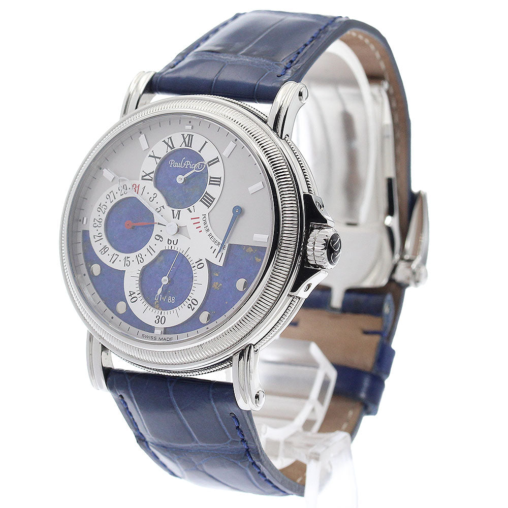 PaulPicot Regulator P3340.SG.2132.3300 Power reserve Silver / Blue Dial Automatic Men's Watch_905686