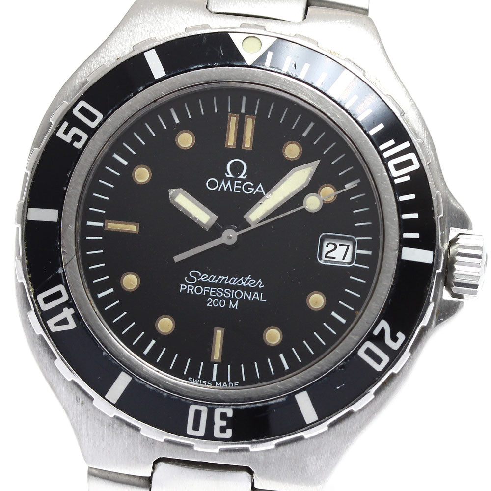 OMEGA Seamaster200 Date black Dial Quartz Men's Watch_905691