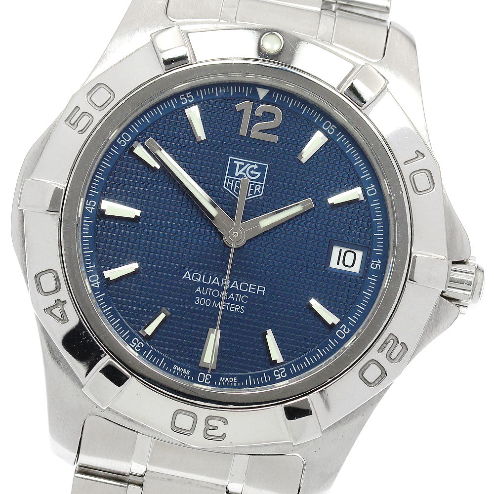 TAG HEUER Aqua racer WAF2112.BA0806 Date Navy Dial Automatic Men's Watch_905702