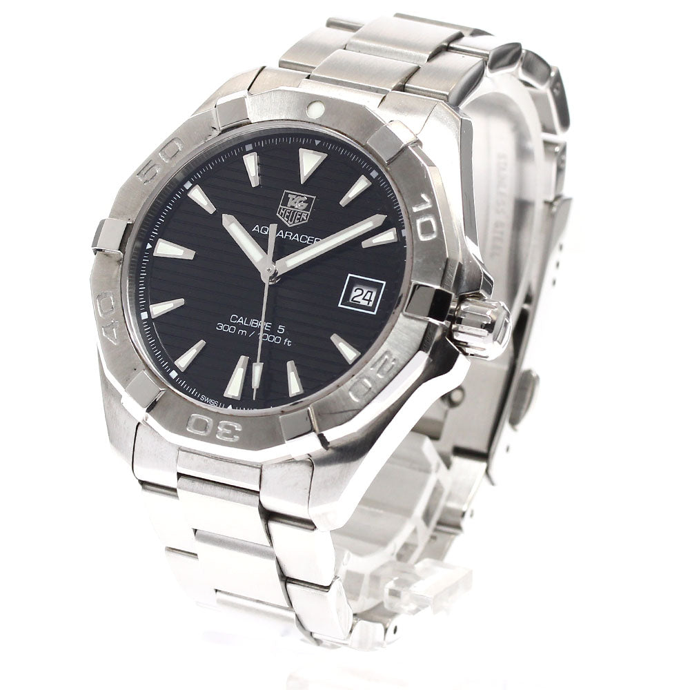 TAG HEUER Aqua racer WAY2110 Date black Dial Automatic Men's Watch_905750