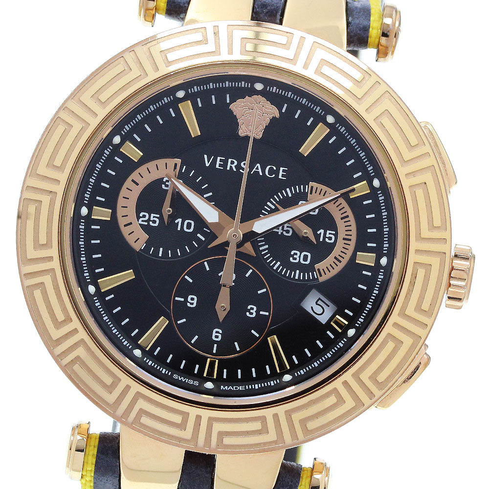 VERSACE V race VERQ Chronograph Navy Dial Quartz Men's Watch_905753