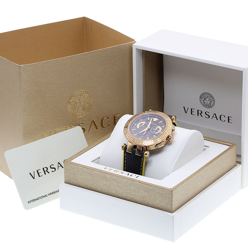 VERSACE V race VERQ Chronograph Navy Dial Quartz Men's Watch_905753