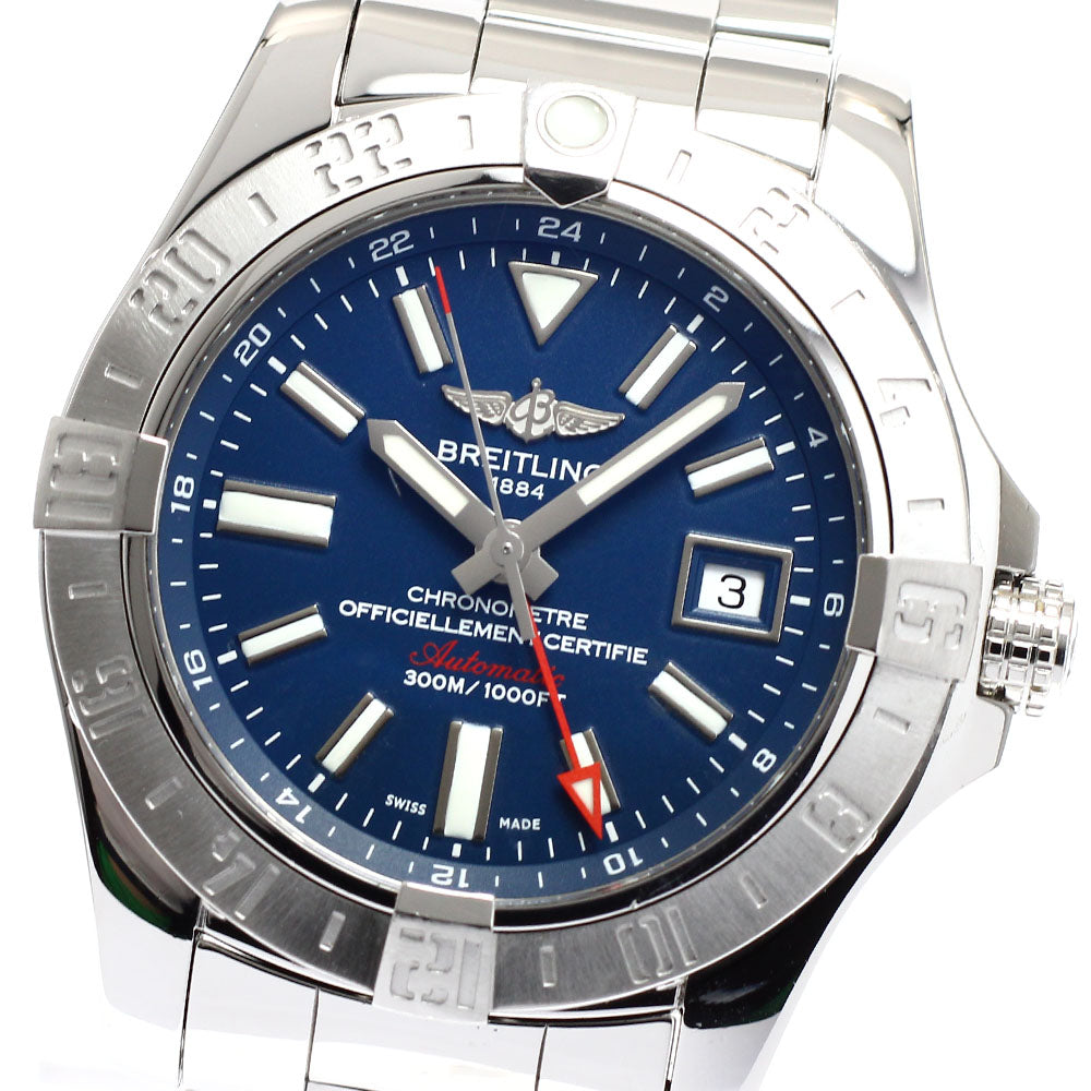 BREITLING Avenger II GMT A32390 Date Navy Dial Automatic Men's Watch_905755