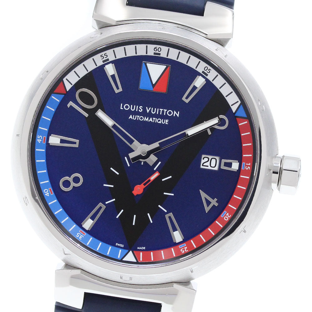 LOUIS VUITTON Tambour V-Line Q1D21 Small seconds Automatic Men's_905767
