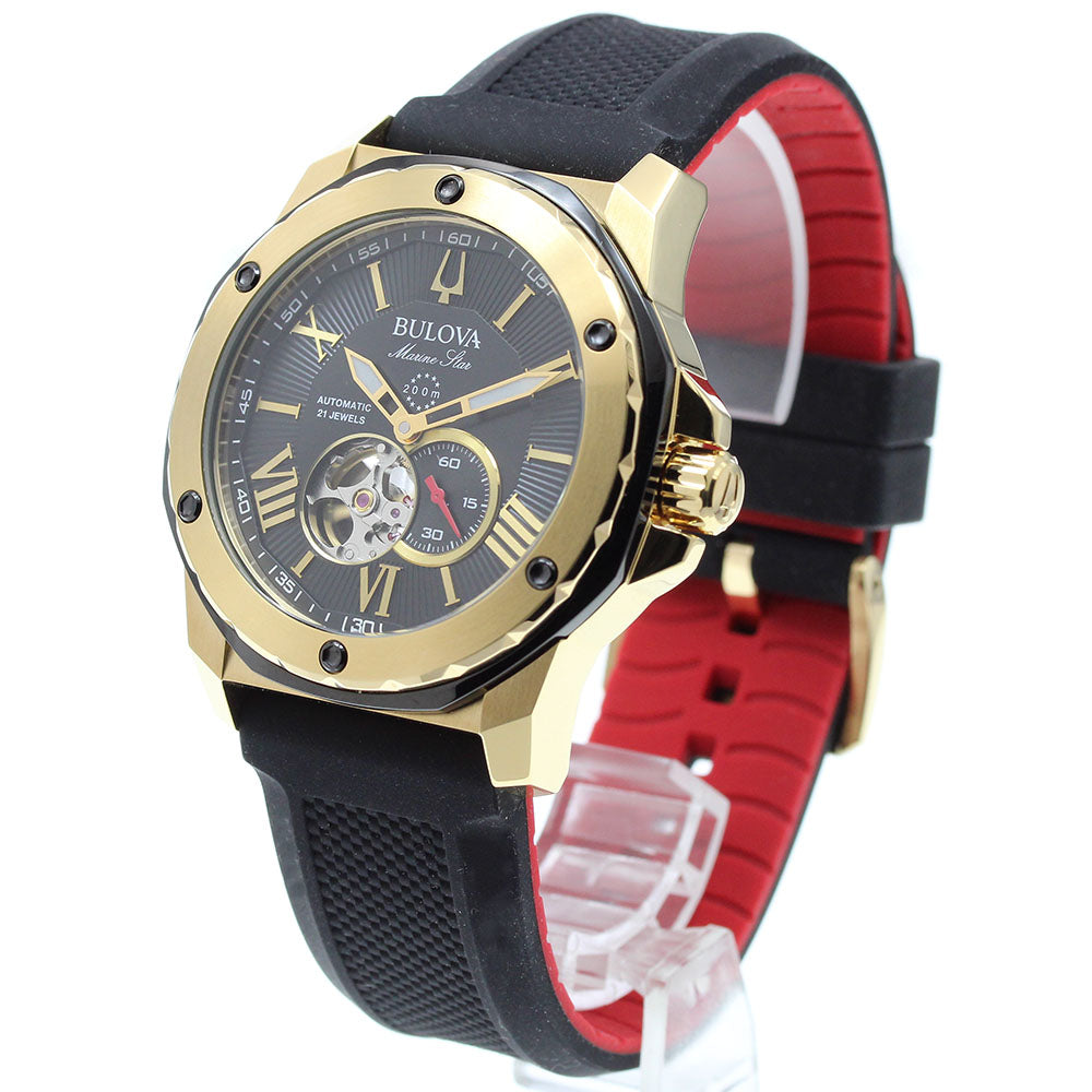 BULOVA Marine star 98A272 Small seconds Black Dial Automatic Men's Watch_905768
