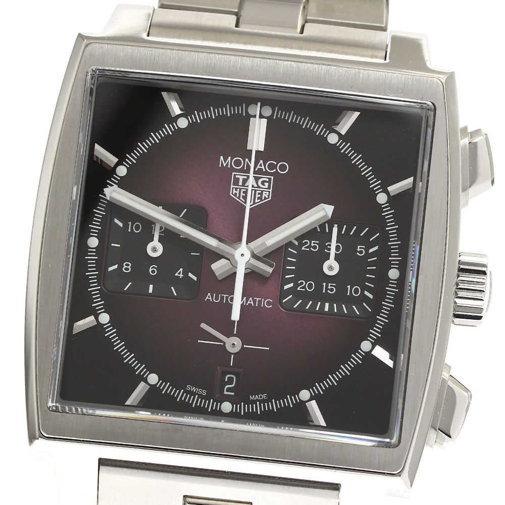 TAG HEUER Monaco Caliber Heuer 02 CBL2118 Purple Dial Auto Men's Watch_905772