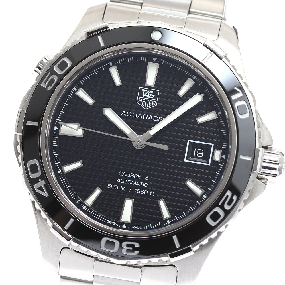TAG HEUER Aqua Racer Caliber 5 WAK2110 Date black Dial Automatic Men's_905777