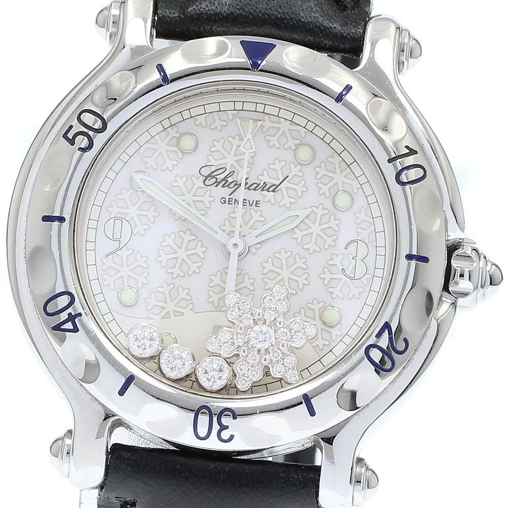 Chopard Happy sports 27/8949 snowflake diamond date Quartz Ladies Watc ...