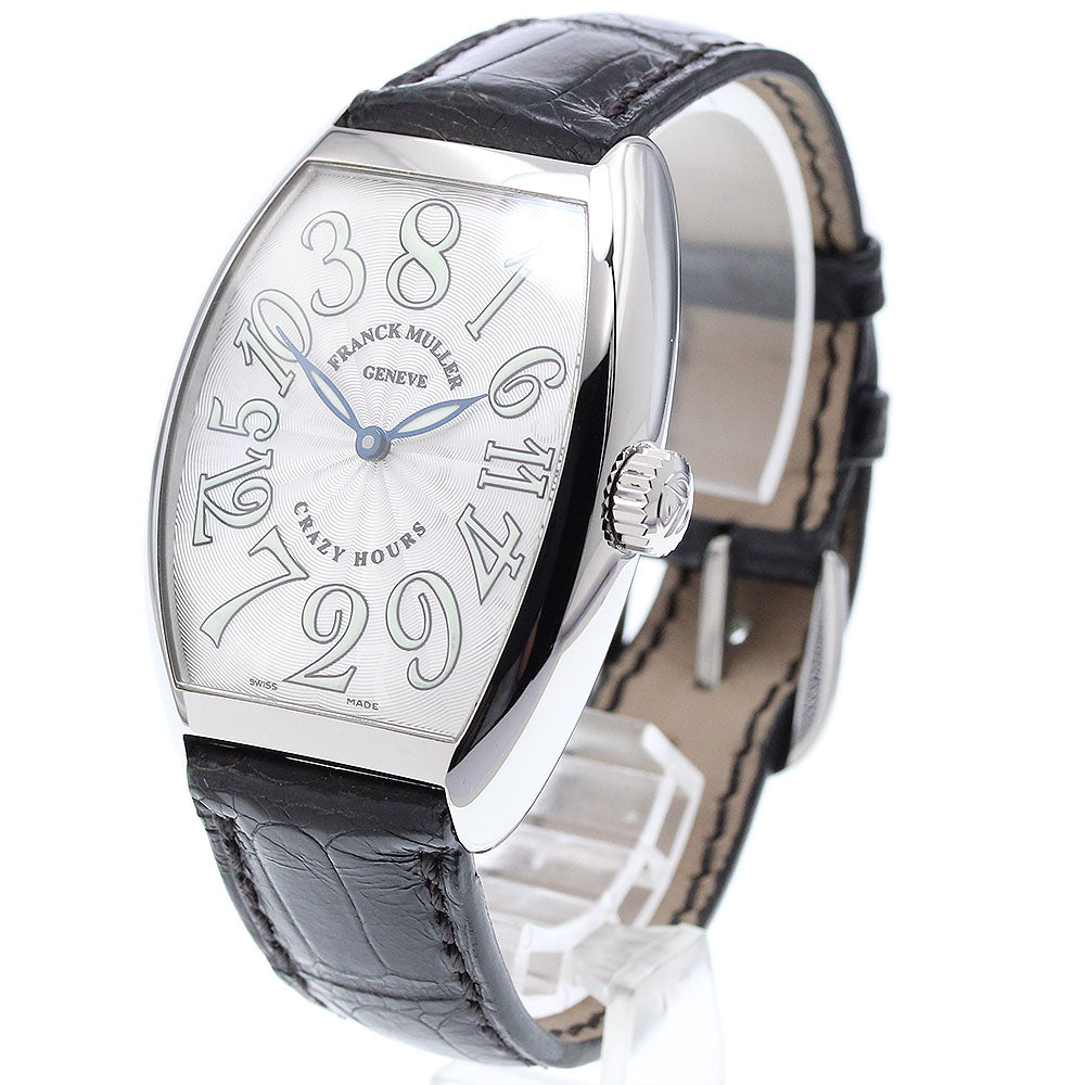FRANCK MULLER Tonneau Carbex Crazy Hours 7851CH Silver Dial Automatic Men's Watch_905792