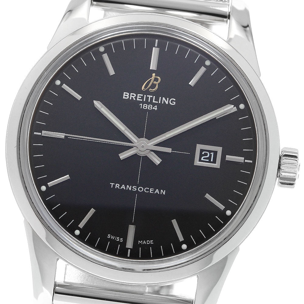 BREITLING Transocean A10360 Date Black Dial Automatic Men's Watch_905803