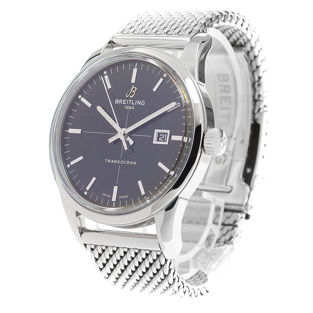 BREITLING Transocean A10360 Date Black Dial Automatic Men's Watch_905803