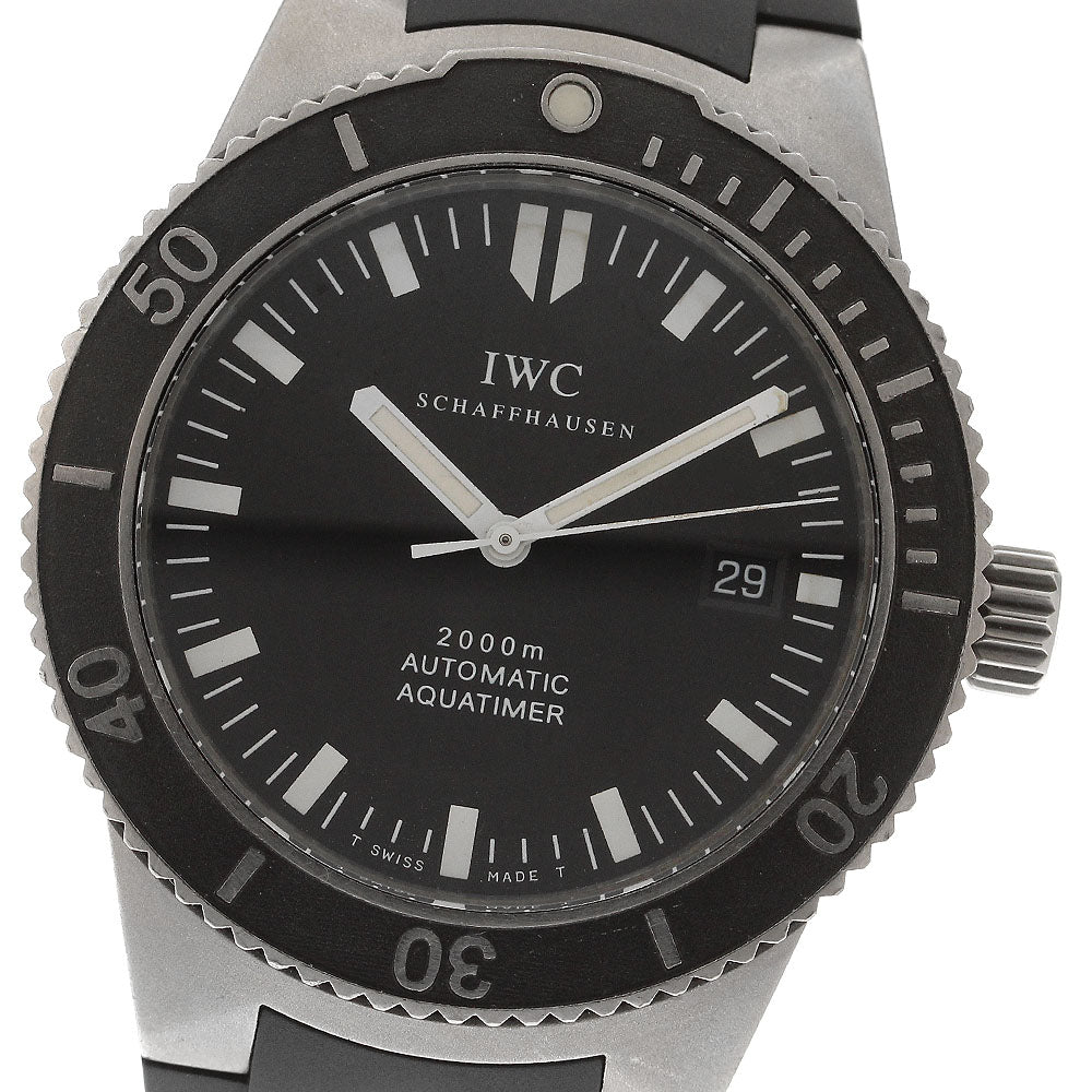 IWC SCHAFFHAUSEN GST aqua timer IW353601 Date black Dial Automatic Men's_905819